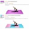 Purple Folding Gymnastics Mat 4x8 ft PU Leather Exercise Training Mat